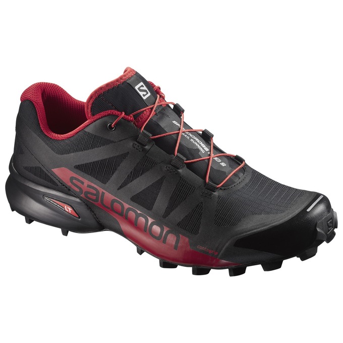 Salomon SPEEDCROSS PRO 2 Zapatillas Trail Running Hombre - Negras / Burdeos - Colombia (81526-KSMZ)